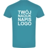 Męska koszulka T-shirt 100% miękka bawełna turkusowa z twoim nadrukiem roz. L